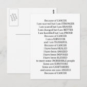 Vanwege kanker briefkaart (Voorkant / Achterkant)