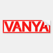 Vanya Stamp Bumpersticker (Voorkant)