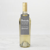 Vanzelfsprekend - grappig Groomsmen voorstel Flessenhanger (Op fles)