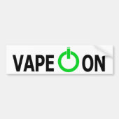 Vape aan! Bumpersticker (Voorkant)