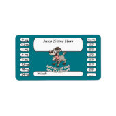 Vape | DIY E-Juice Label ALL DAY VAPE by VapeGoat (Voorkant)