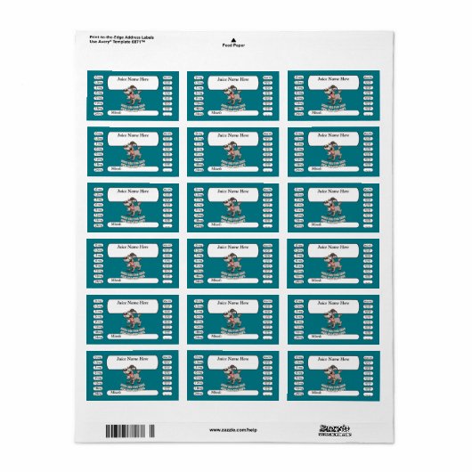 Vape | DIY E-Juice Label ALL DAY VAPE by VapeGoat (Full Sheet)