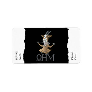 Vape   DIY E-Juice Label Ohm Goat door VapeGoat