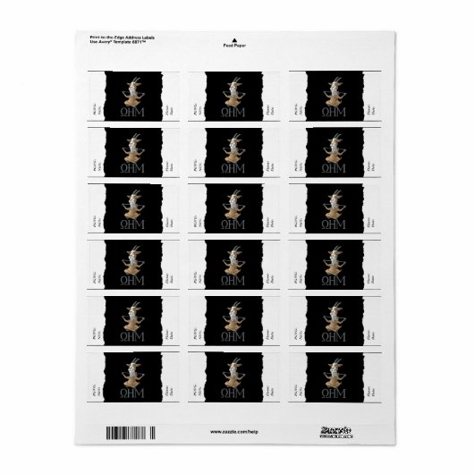 Vape | DIY E-Juice Label Ohm Goat door VapeGoat (Full Sheet)