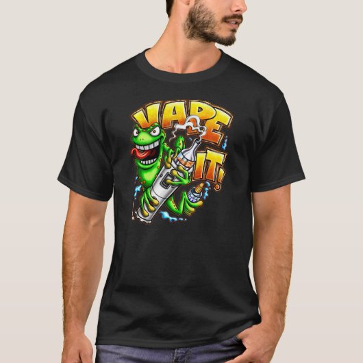 Vape! Donker Shirt (Voorkant)
