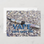 Vape en sla je leven op briefkaart (Voorkant / Achterkant)