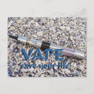 Vape en sla je leven op briefkaart