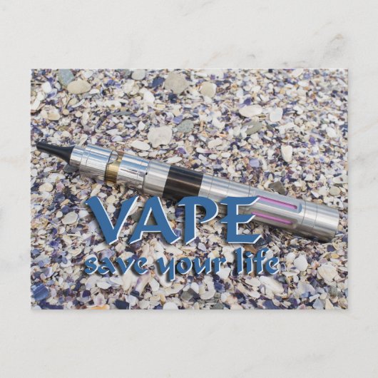 Vape en sla je leven op briefkaart (Voorkant)