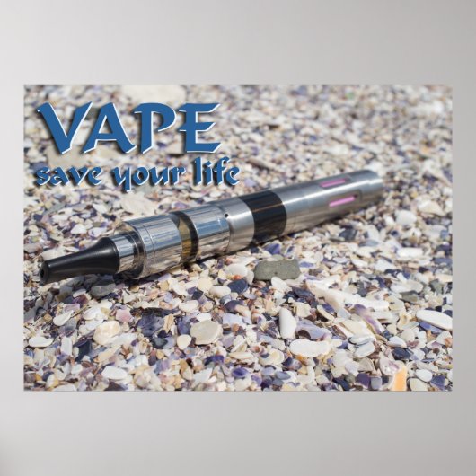 Vape en sla je leven op poster (Voorkant)