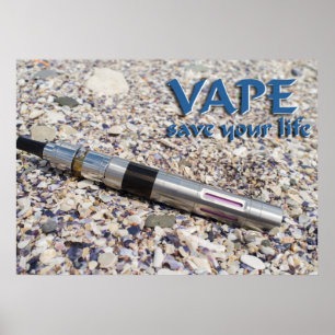 Vape en sla je leven op poster