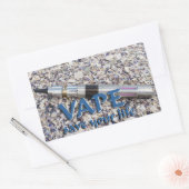 Vape en sla je leven op rechthoekige sticker (Envelop)