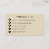 VAPE | Fijne Vaping Business met sociale media Visitekaartje (Achterkant)