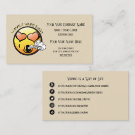 VAPE | Fijne Vaping Business met sociale media Visitekaartje