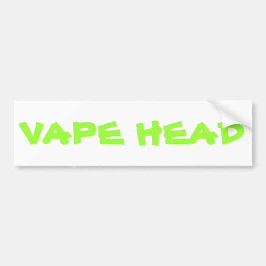 VAPE-HOOFD BUMPERSTICKER (Voorkant)
