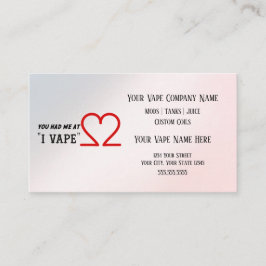 VAPE | I VAPE Business Social Media Visitekaartje