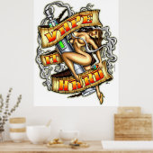 Vape-it hard Poster (Keuken)
