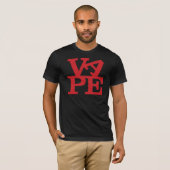 Vape Letters zwart t-shirt (Voorkant volledig)