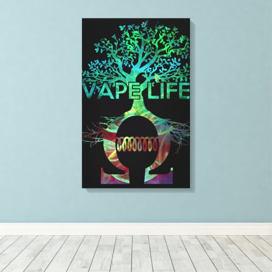 Vape Life Canvas (Insitu (Houten vloer))