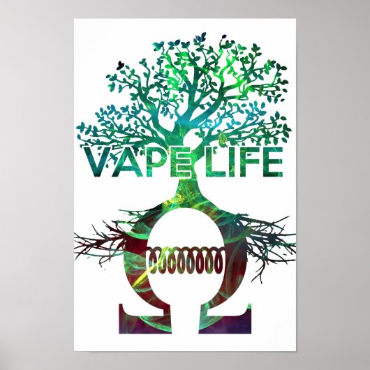 Vape Life Poster White BG (Voorkant)