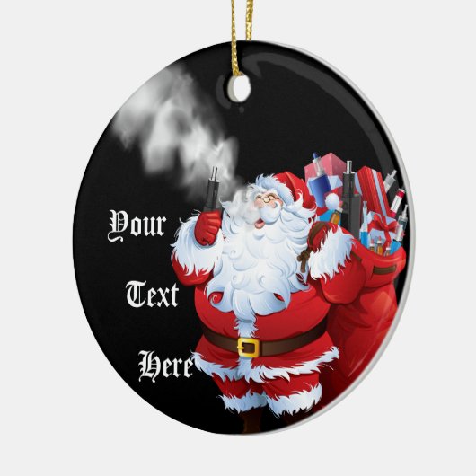 VAPE | Merry Vaping 2 kerstkerstkerstkerstman Keramisch Ornament (Links)