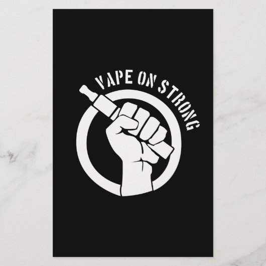 Vape op sterk flyer (Achterkant)