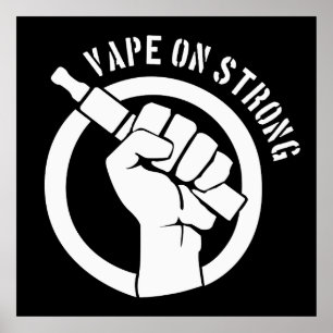 Vape op sterk poster