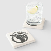 Vape op sterk stenen onderzetter (Zijkant)