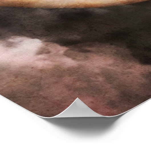 Vape Premium-Poster voor dames met clouds Poster (Hoek)