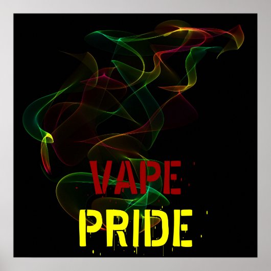 Vape Pride-Poster Poster (Voorkant)