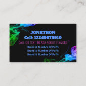 Vape Puff Bar Black Visitekaartje (Achterkant)