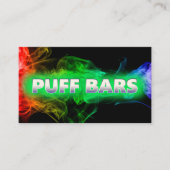 Vape Puff Bar Black Visitekaartje (Voorkant)
