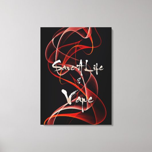 Vape Quotes Premium Verpakt Canvas (Voorkant)