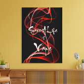 Vape Quotes Premium Verpakt Canvas Afdruk (Insitu (Woonkamer))