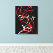 Vape Quotes Premium Verpakt Canvas Afdruk (Insitu (Houten vloer))