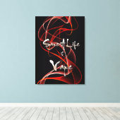 Vape Quotes Premium Verpakt Canvas Afdruk (Insitu (Houten vloer))