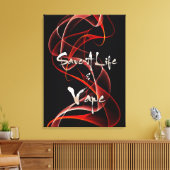 Vape Quotes Premium Verpakt Canvas Afdruk (Insitu (Woonkamer))