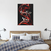 Vape Quotes Premium Verpakt Canvas Afdruk (Insitu (Slaapkamer))