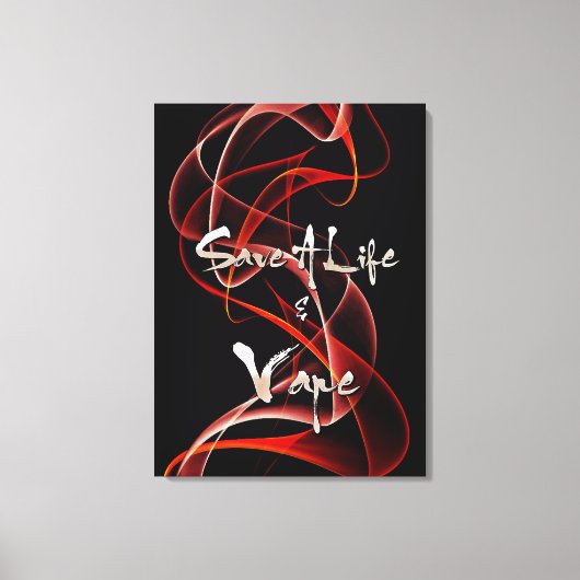 Vape Quotes Premium Verpakt Canvas Afdruk (Voorkant)