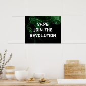 Vape Revolution Green Smoke Premium-Poster afdrukk Poster (Keuken)
