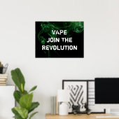 Vape Revolution Green Smoke Premium-Poster afdrukk Poster (Thuiskantoor)