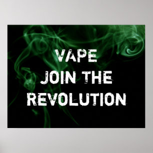 Vape Revolution Green Smoke Premium-Poster afdrukk Poster
