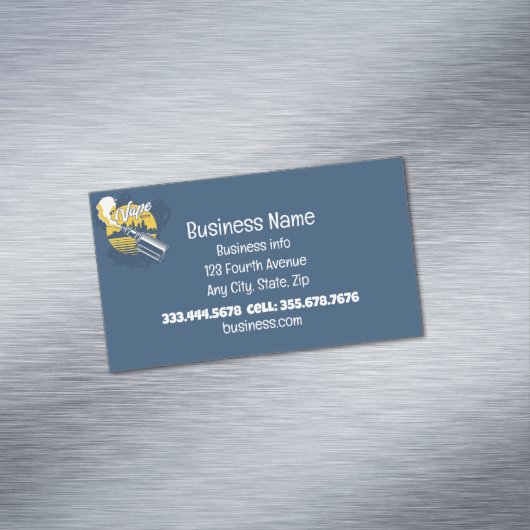 Vape-rookwinkel Elektronische sigaretten Magnetisch Visitekaartje (Voorbeeld)