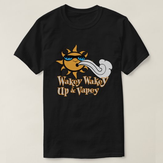 VAPE-Shirt | DARK VapeGoat™ met golven en tape T-shirt (Design voorkant)