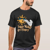 VAPE-Shirt | DARK VapeGoat™ met golven en tape T-shirt (Voorkant)