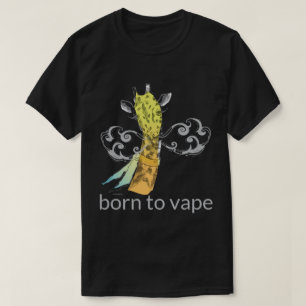 VAPE-Shirt   Geboren in Vape Giraffe DK VapeGoat™ T-shirt