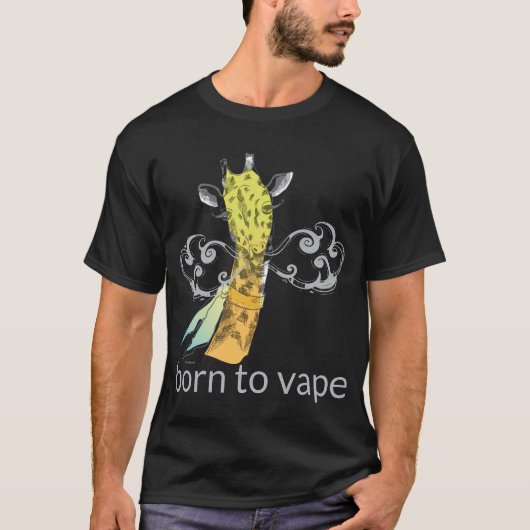 VAPE-Shirt | Geboren in Vape Giraffe DK VapeGoat™ T-shirt (Voorkant)