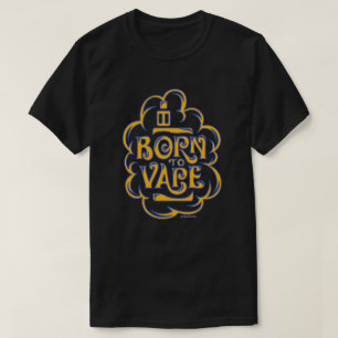 VAPE-Shirt Geboren in Vape Gold Blue VapeGoat™ T-shirt
