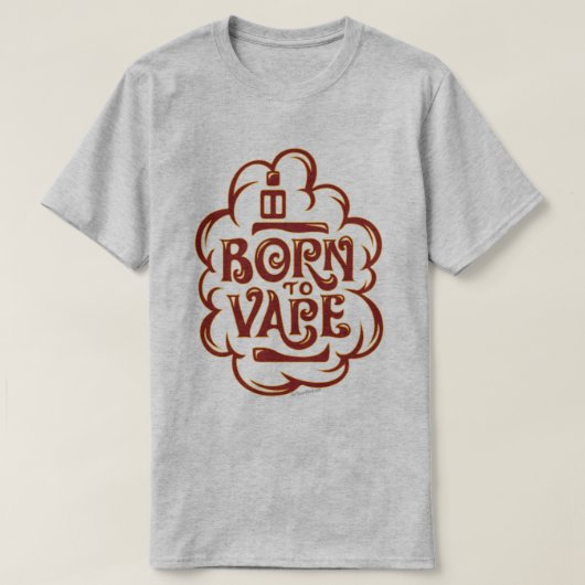 VAPE-Shirt | Geboren op Vape Red VapeGoat™ T-shirt (Design voorkant)