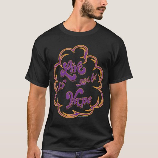 VAPE-Shirt | Live en Let Vape | VapeGoat™ T-shirt (Voorkant)