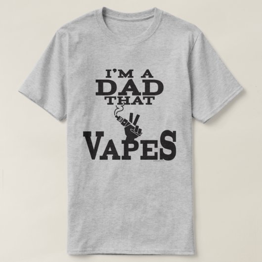 VAPE-Shirt | Papa dat dop is | VapeGoat™ T-shirt (Design voorkant)